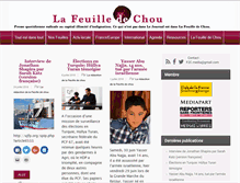 Tablet Screenshot of la-feuille-de-chou.fr